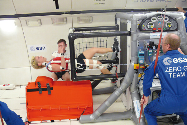 Protective structures for treadmill drives in space research
